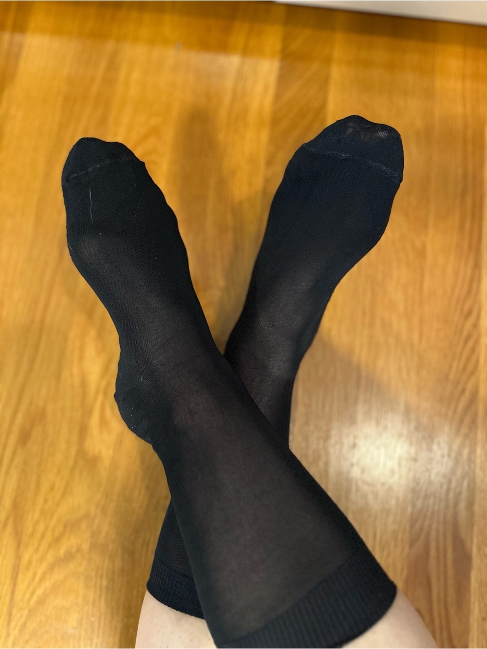 Women’s Black Thigh Socks